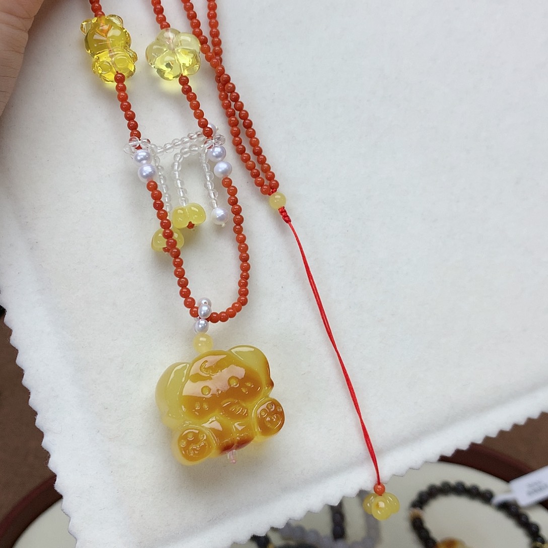 琥珀吊坠(不含链)未镶嵌