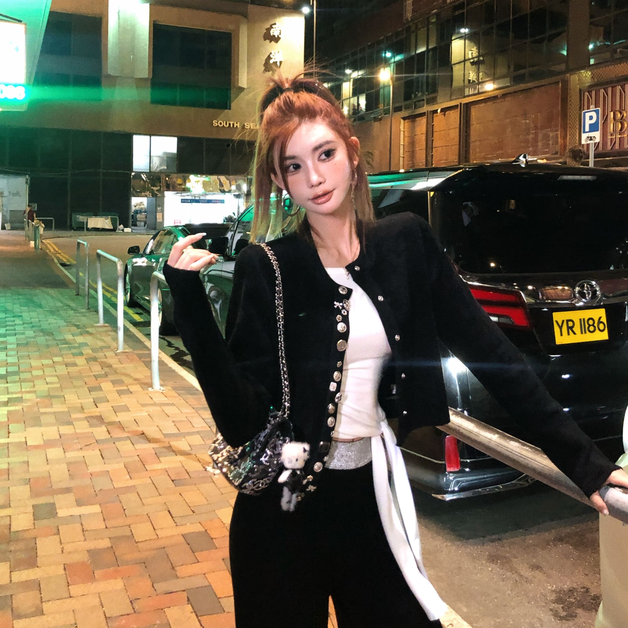 婉君Q【Hanpton Court】秋季针织衫气质长袖开衫LWJ25C3C2630