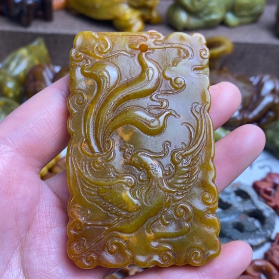 蛇纹石玉未镶嵌颈饰21