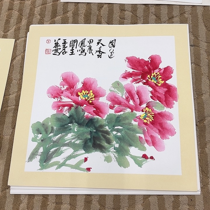 国画花鸟等多种鸟类和动物50.50