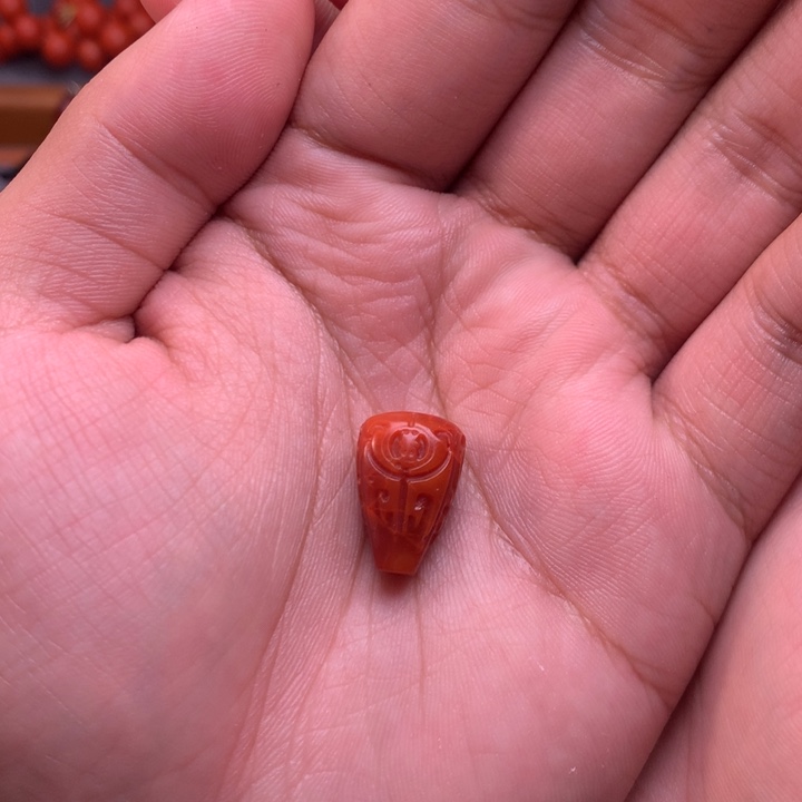 【闪购商品】南红玛瑙配饰未镶嵌福*寿卡11mm