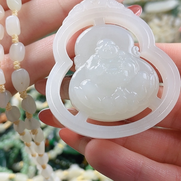 和田玉未镶嵌挂件