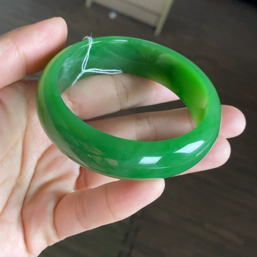 【闪购商品】未镶嵌手镯和田玉（碧玉）