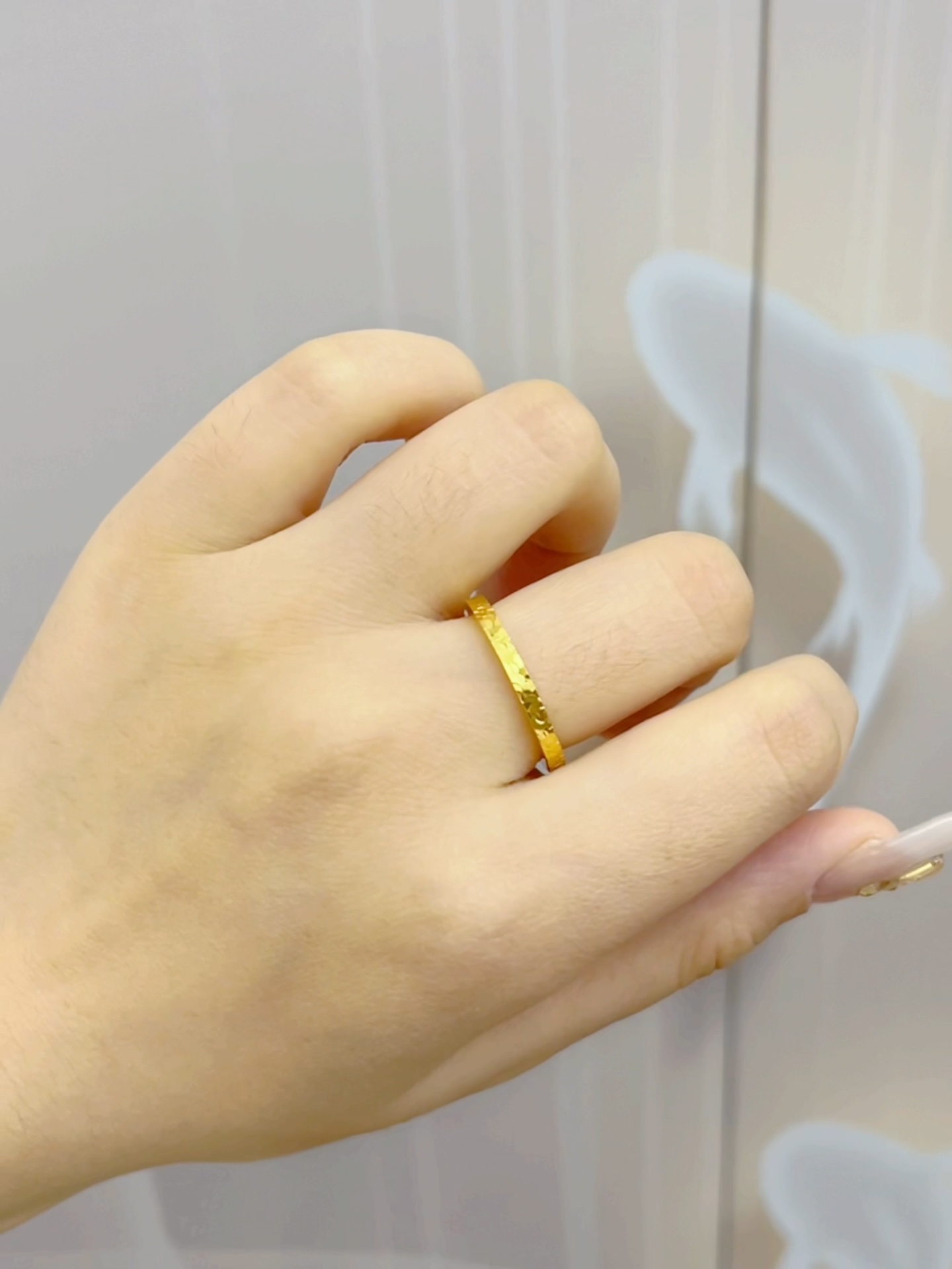 铜合金戒指 碎冰冰闭口戒指