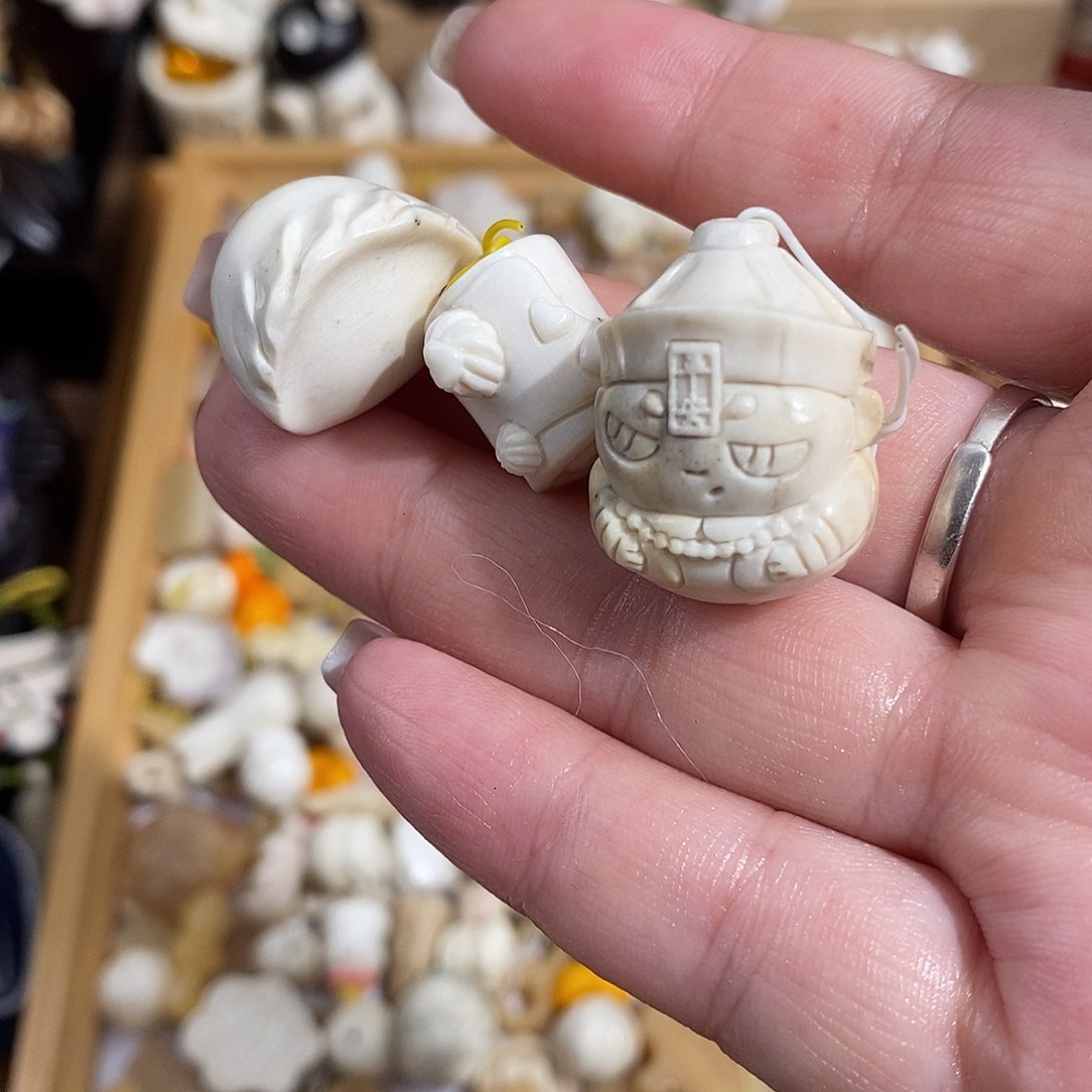 鹿骨把件?****ㇳM3饺子僵尸宝宝毛巾卷不退换