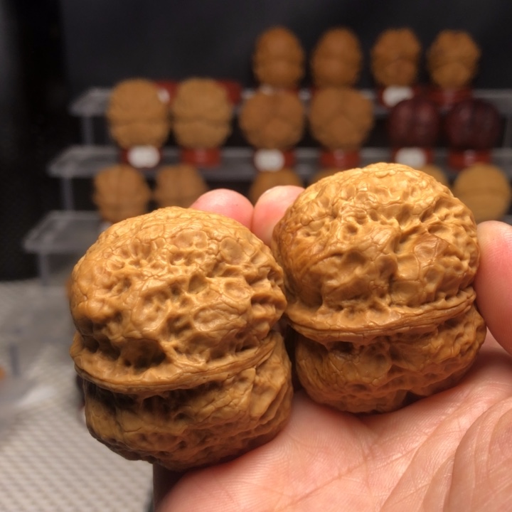 心***风文玩核桃把件225香妃元宝蟾