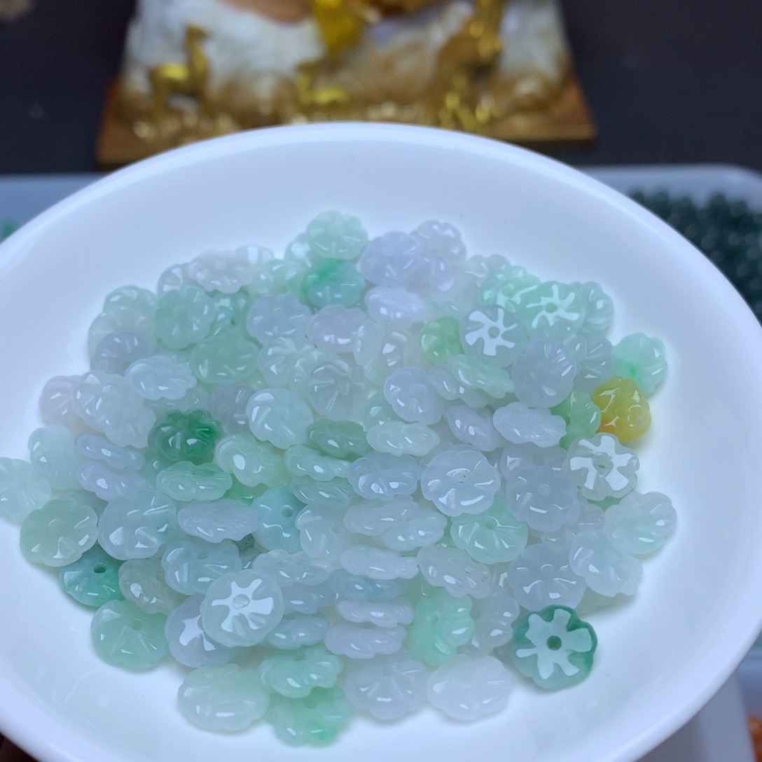 【闪购商品】翡翠手链未镶嵌卡9冰花花50个