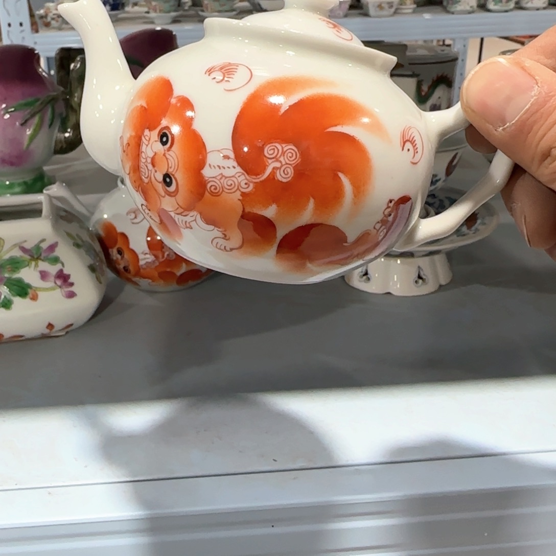 瓷片摆件手绘瓷器全部处理了吧