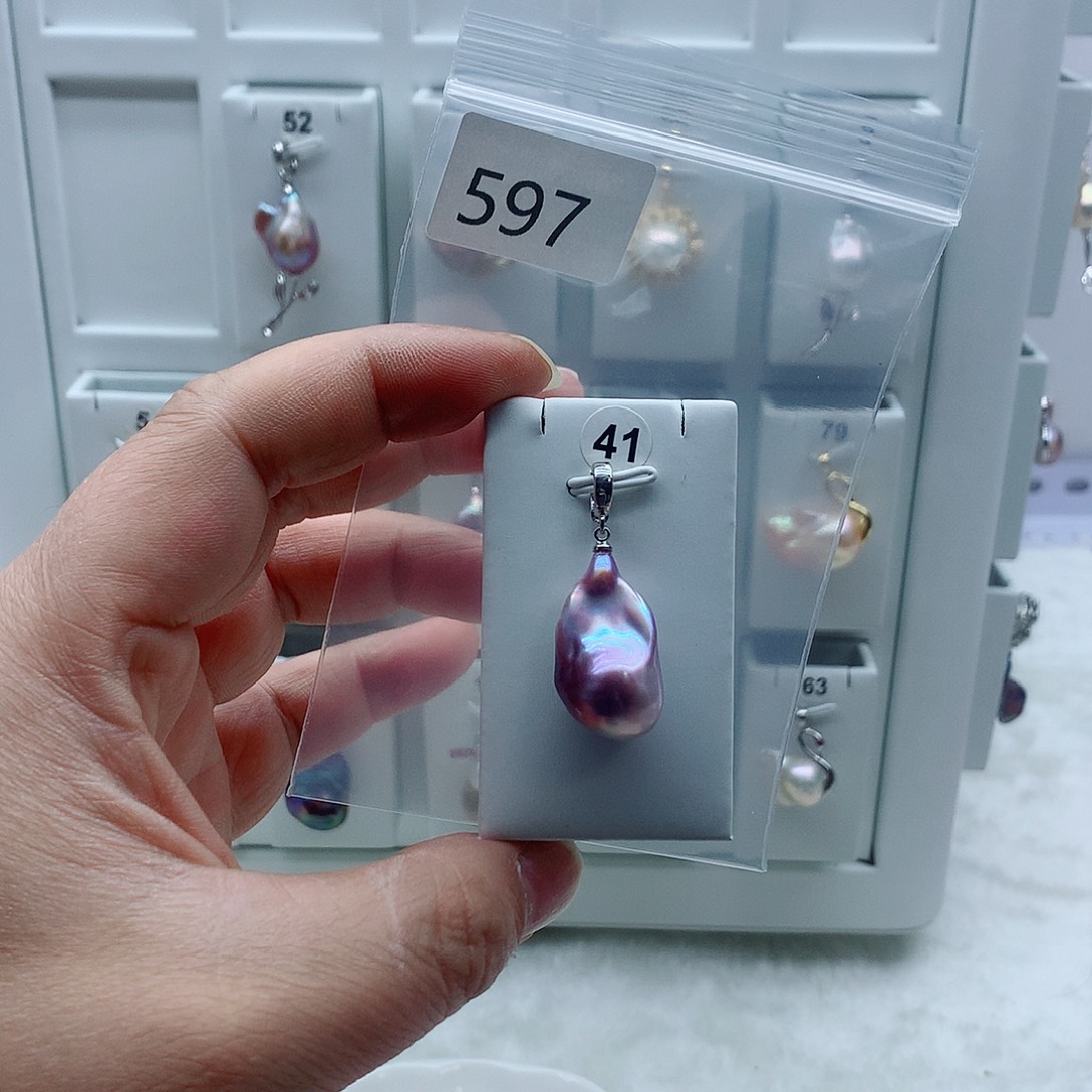 吊坠(不含链)合金淡水珍珠