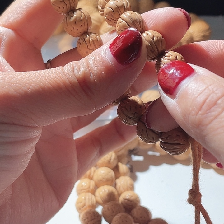 多***爸桃核吊坠桃核手串野生56