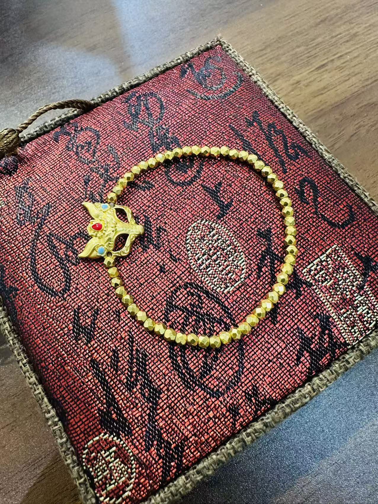 足金999狐狸蹦迪手串