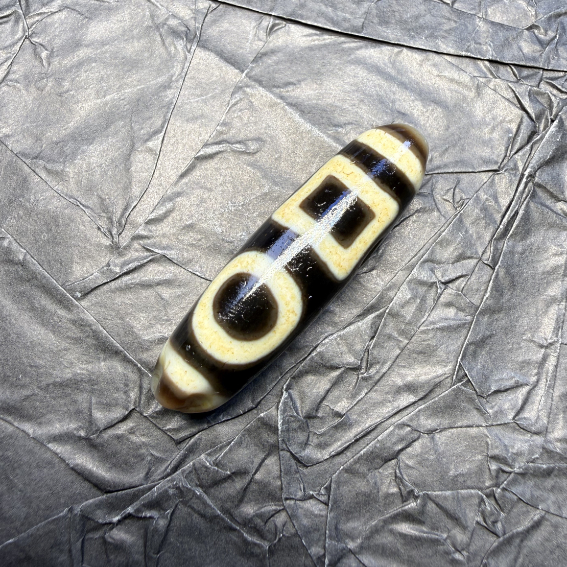 【藏纯珠宝】纯手工40mm双天地玛瑙吊坠孤品放漏