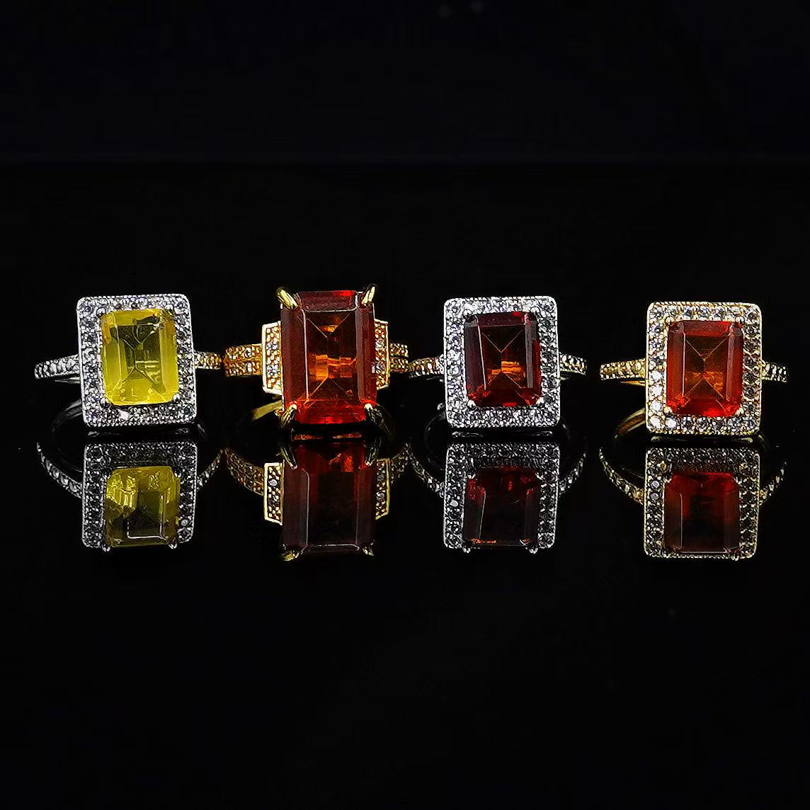 【缪老师严选】SJ1726  琥珀戒指 多样性发其一