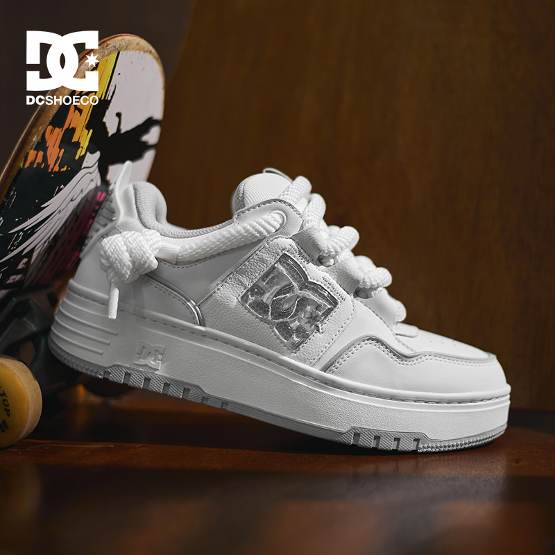 DCSHOES LNLAY CAS 2025年夏季时尚板鞋男经典黑白配色百搭休闲鞋