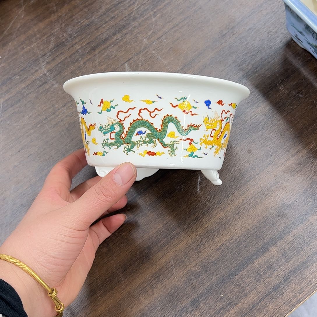 紫砂花盆281号瑕疵15/7.5cm