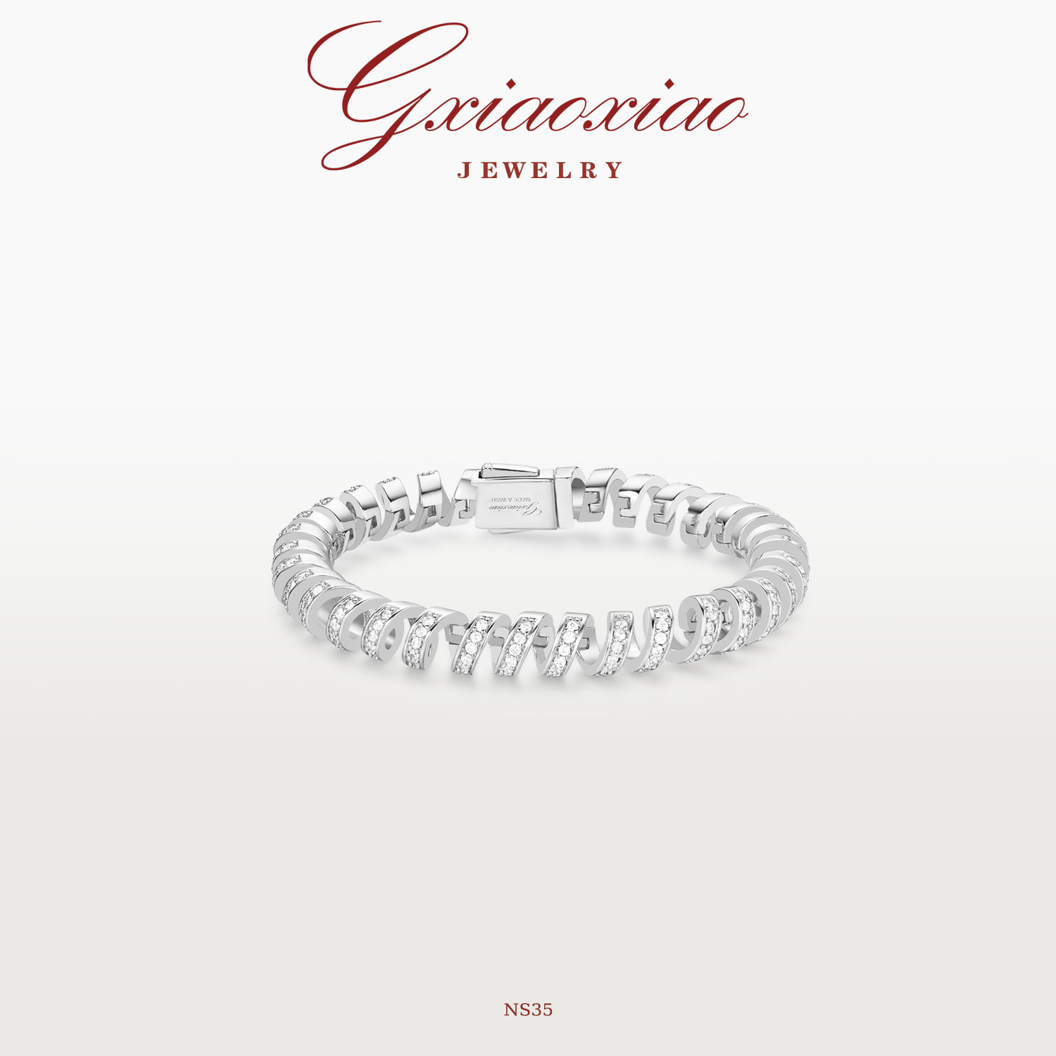 G XIAOXIAO 【弹韵金弧】法式气质电话线手链 NS24 NS35