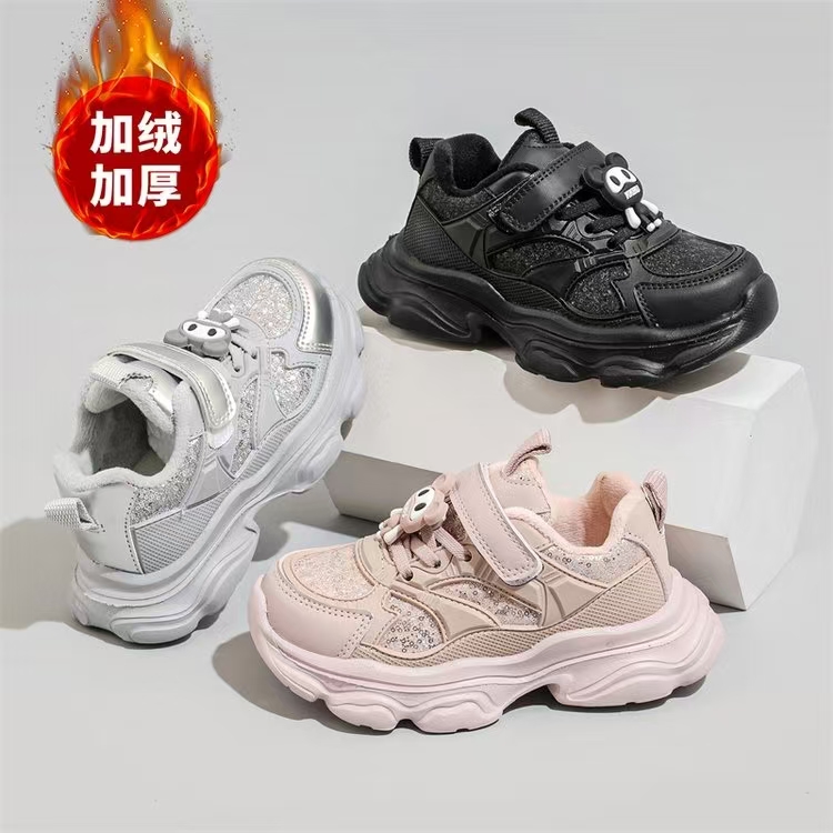 165儿童鞋加绒棉鞋休闲运动鞋加绒