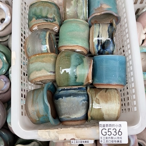 紫砂花盆536微瑕品口径4到5左右