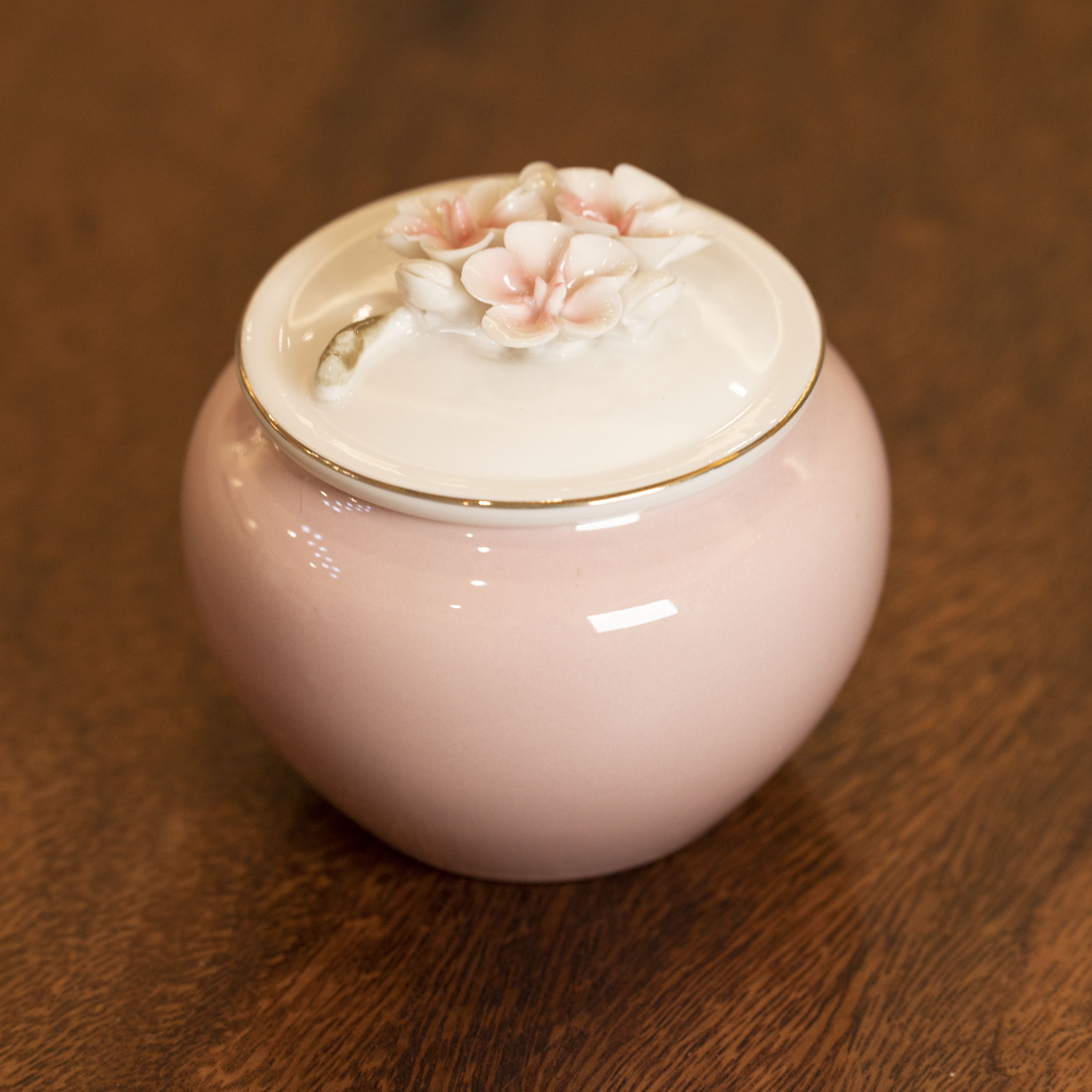 38号—藕粉捏花茶叶罐干果罐200ML