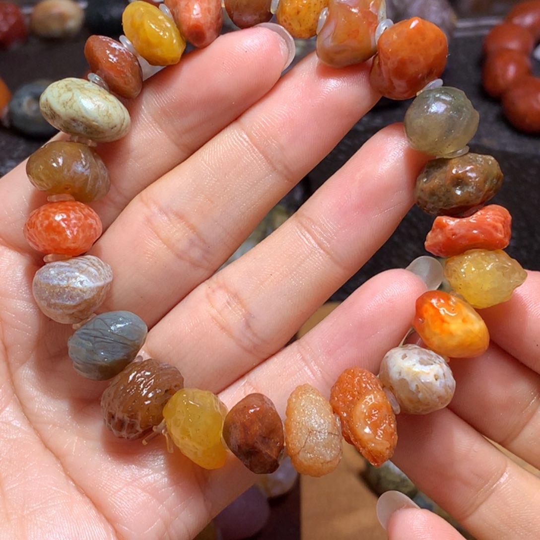 未镶嵌玛瑙/玉髓珠宝半成品