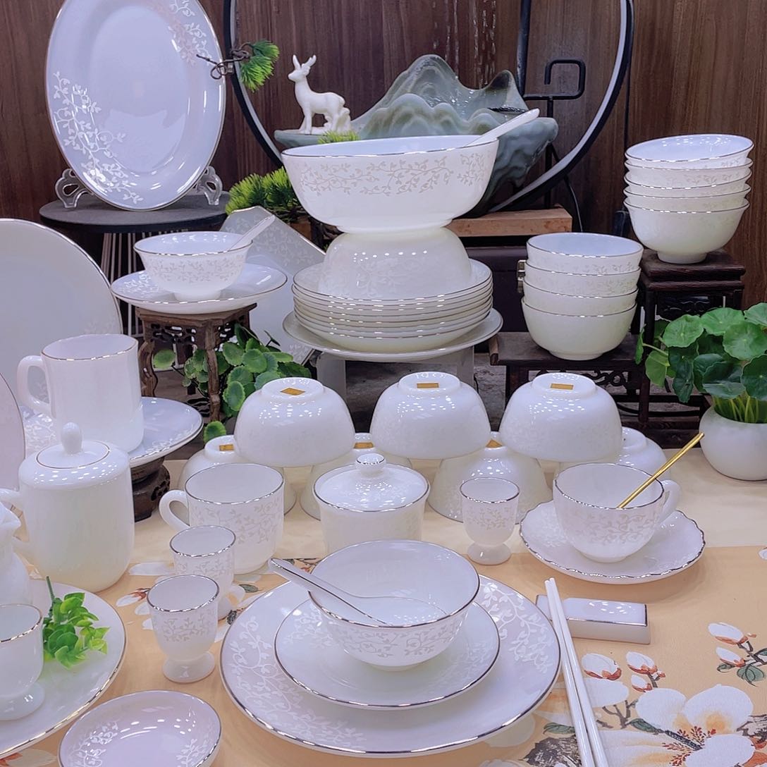 瓷暗香浮动餐具套装