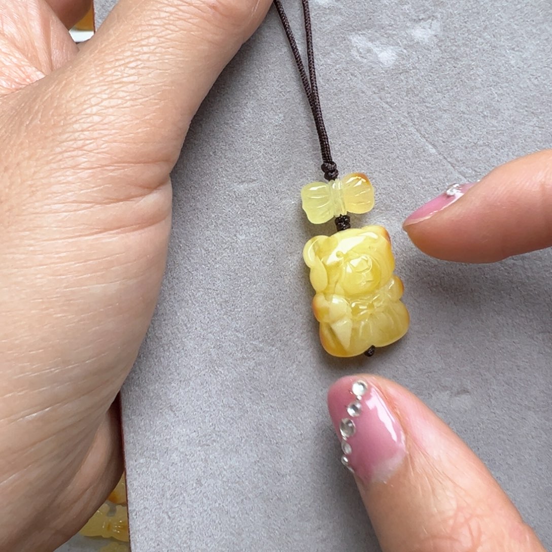 琥珀吊坠(不含链)未镶嵌