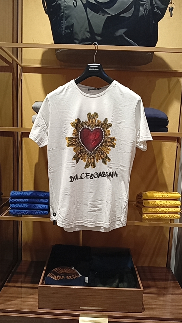 奥莱【珊珊意大利】D......G 男士短袖T恤