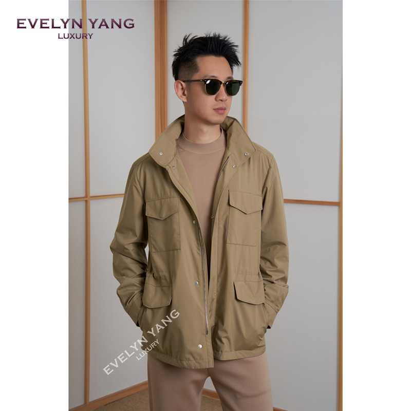 EVELYN YANG秋季新款男士全场景Olmetex超柔FB羊毛旅行者外套夹克