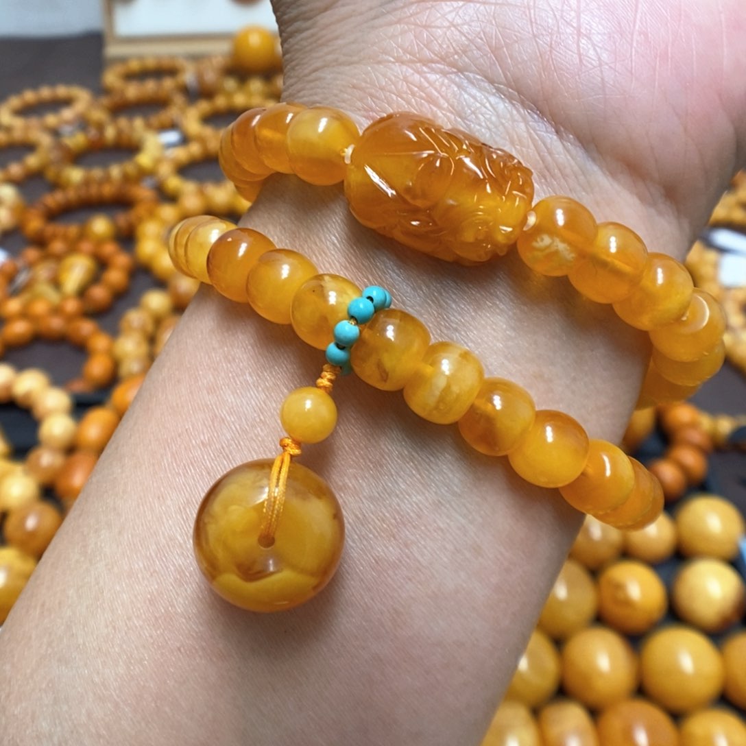 蜜蜡手串未镶嵌蜜蜡