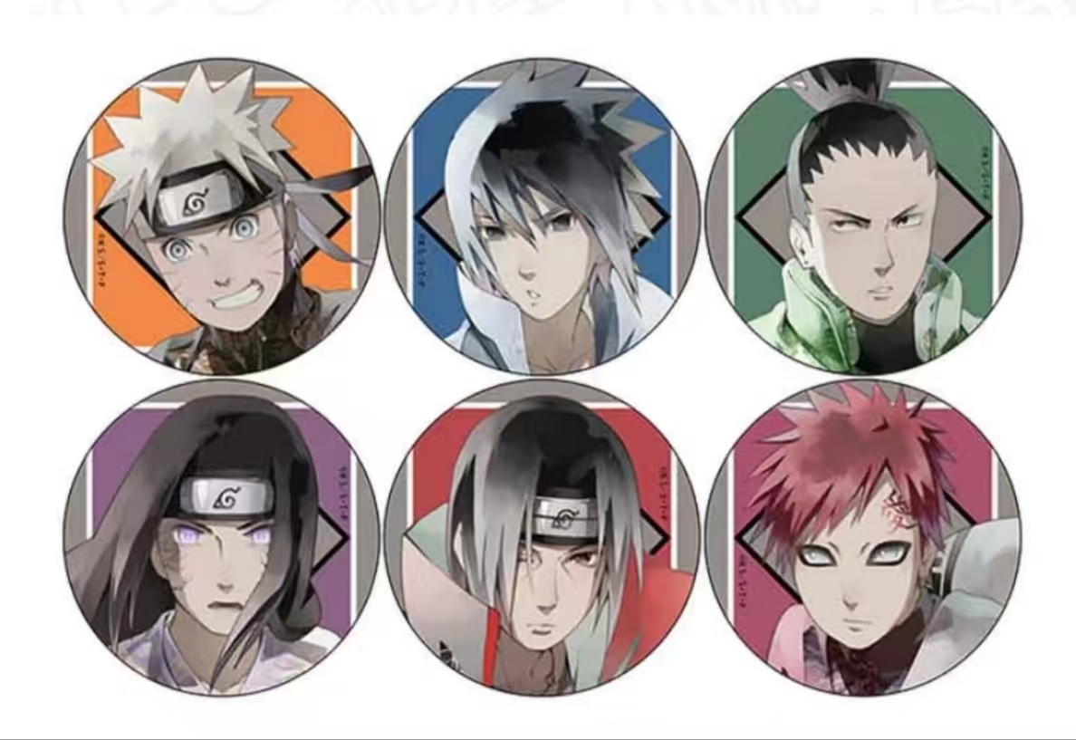 日谷再贩【火影忍者】结印正比吧唧盲盒产品默认代拆