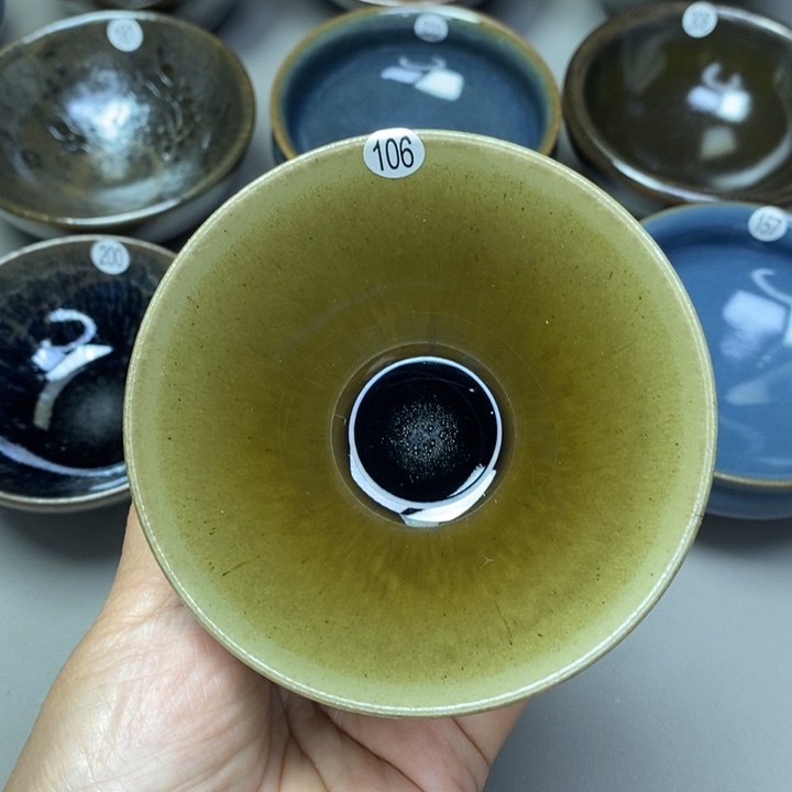 茶盏建窑建盏柴烧主人杯