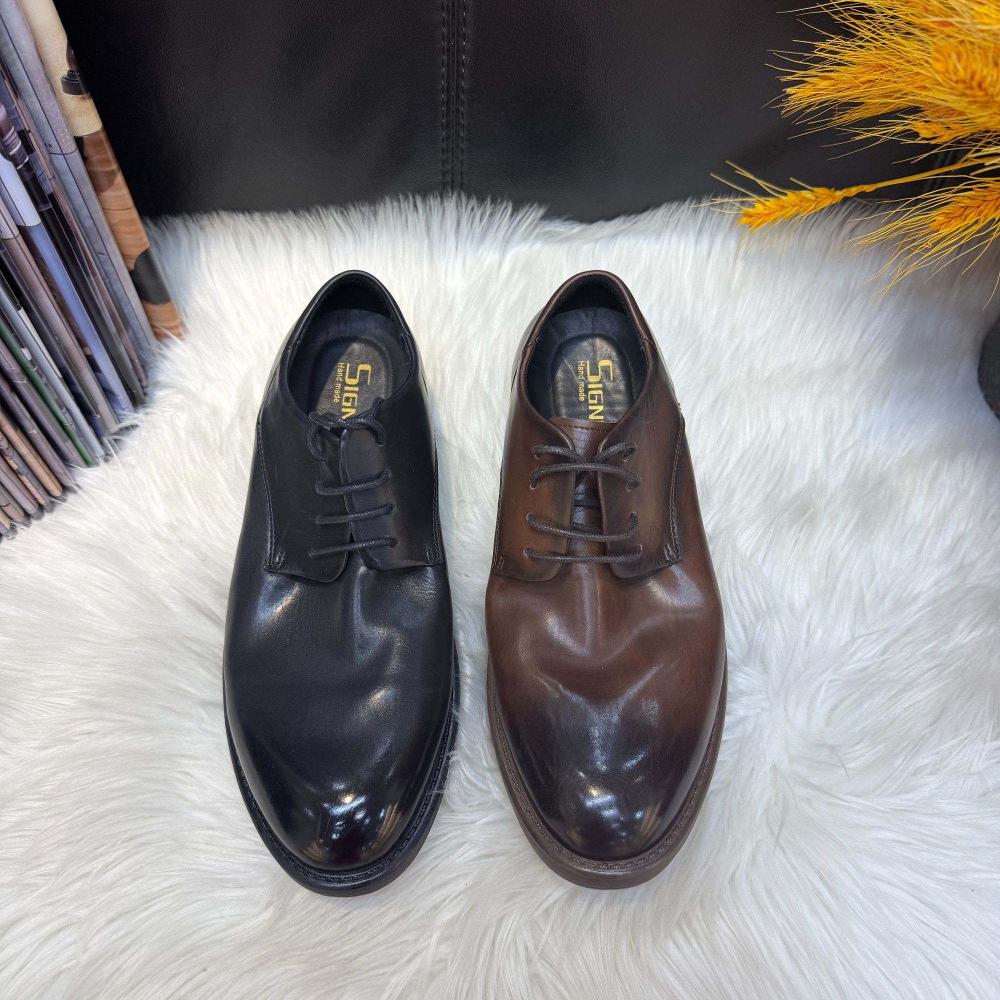 商务休闲水洗胎牛皮（高端大气）