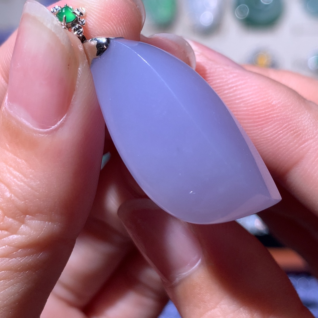 翡翠颈饰18K金镶嵌随行