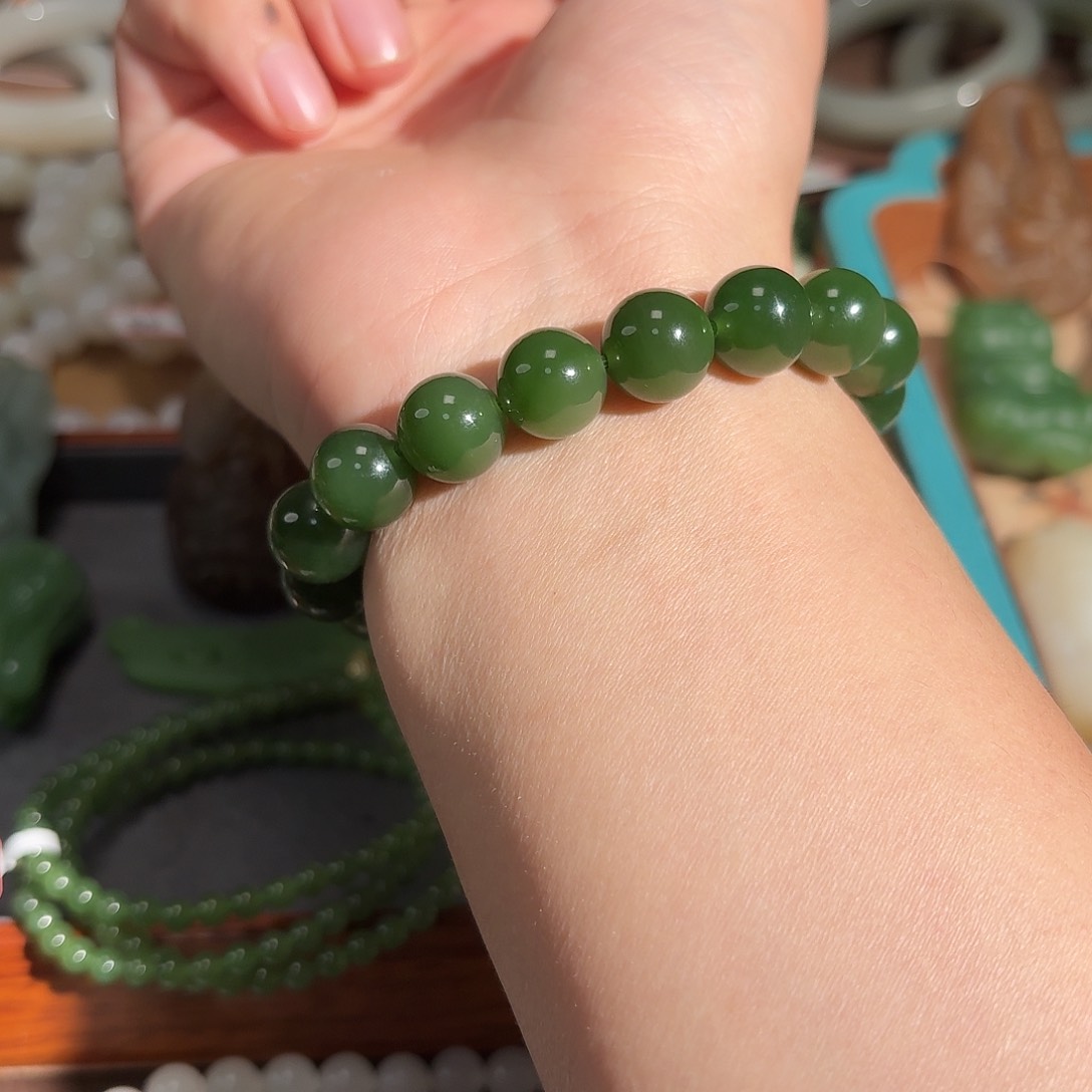 和田玉手串未镶嵌洋*?