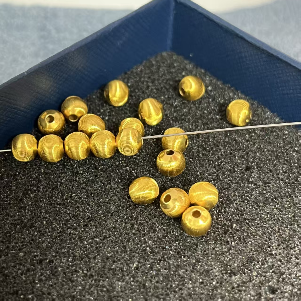 18K5mm拉丝猫眼珠diy配件[拍10赠1]