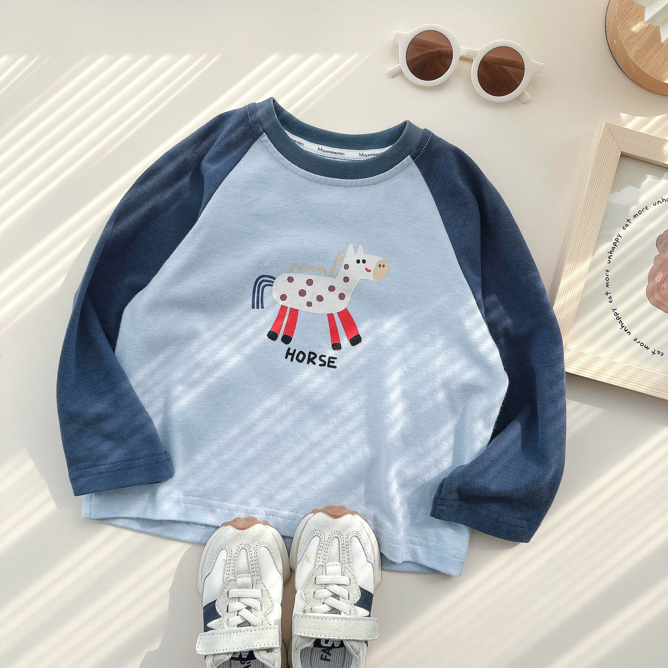 【现货】MM-003 童装儿童新款打底卡通T恤衫