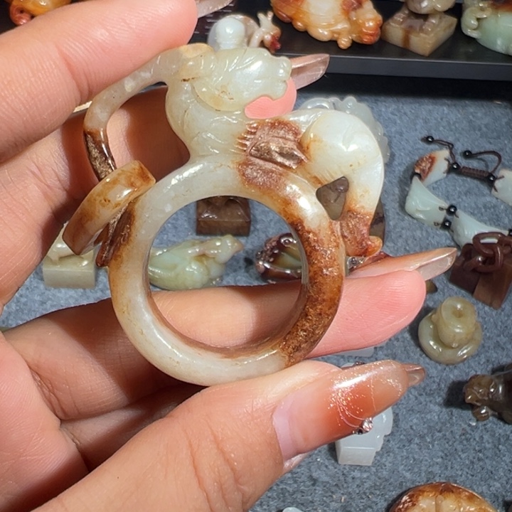 和田玉未镶嵌挂件