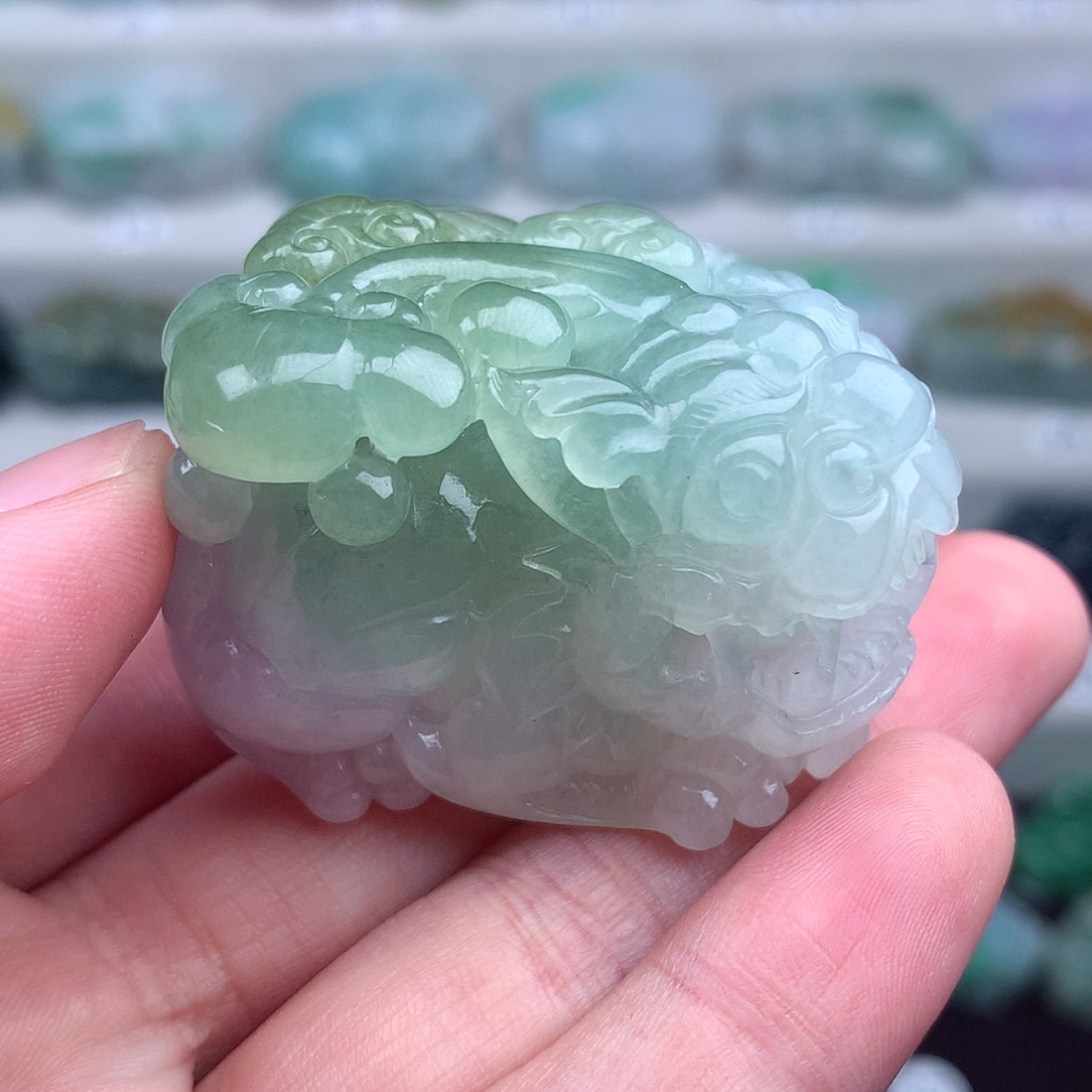 【闪购商品】翡翠未镶嵌颈饰貔貅