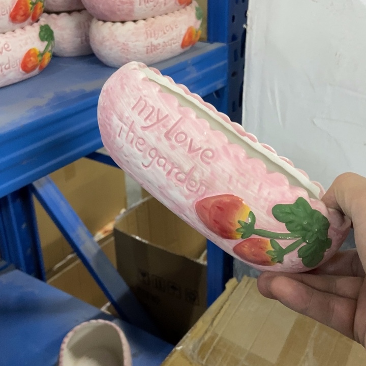 陶瓷花盆单场满9.9发16*8*5.5