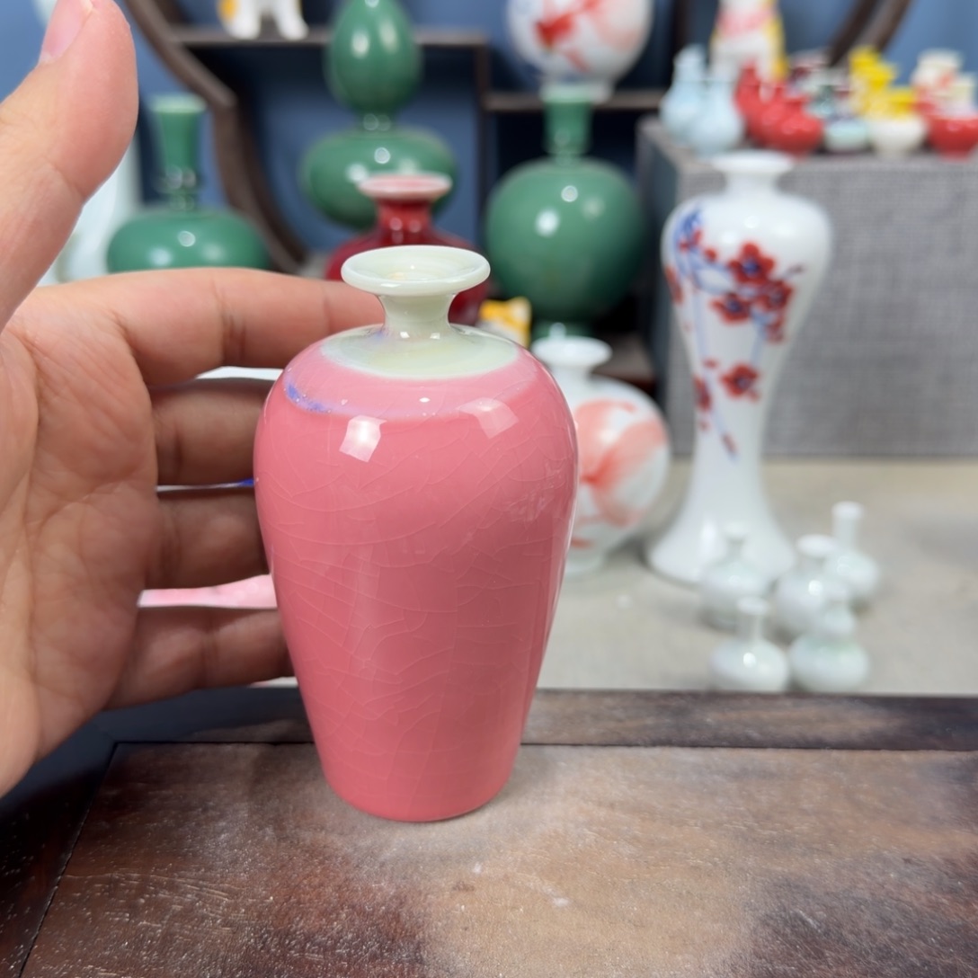 陶瓷手工小花器摆件
