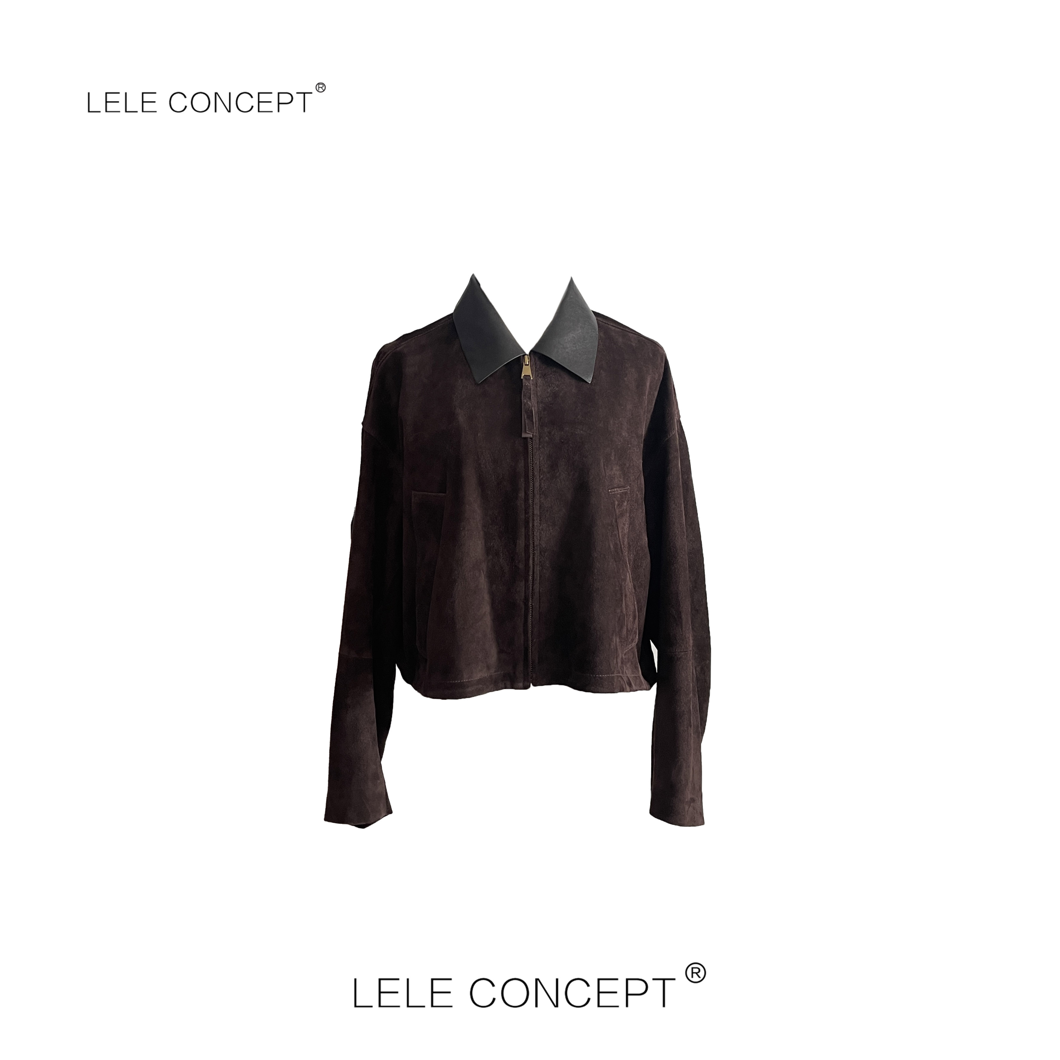 LELE CONCEPT | 【如一】时尚潮流极简短款日系皮衣FP25C0099W