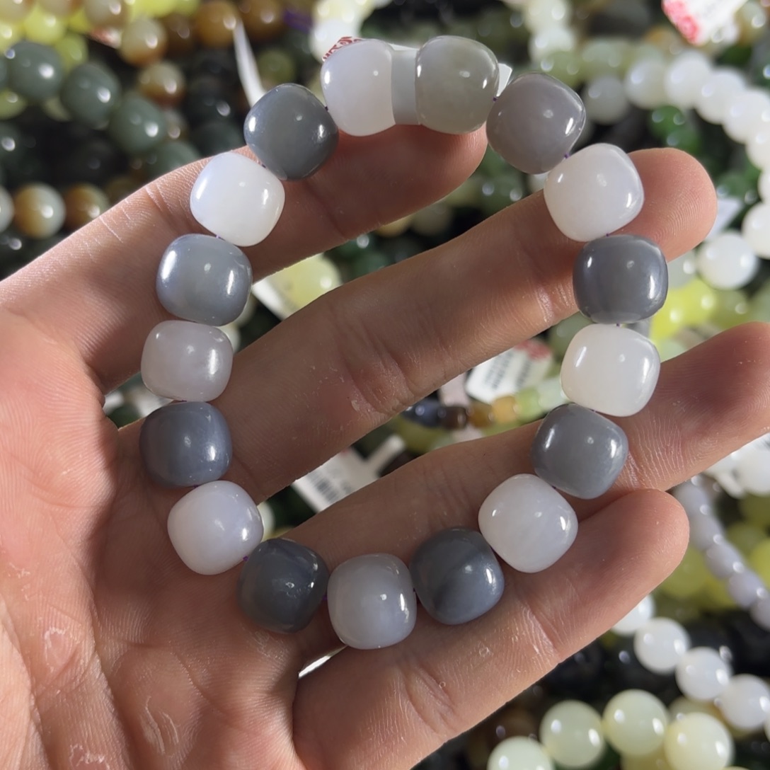 和田玉手链未镶嵌89