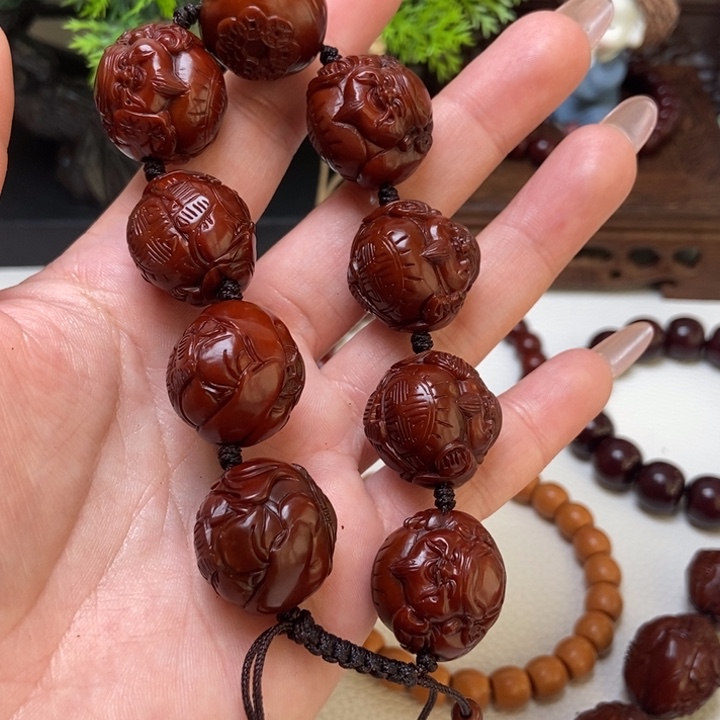 核桃手串/手链董*水橄榄核手串