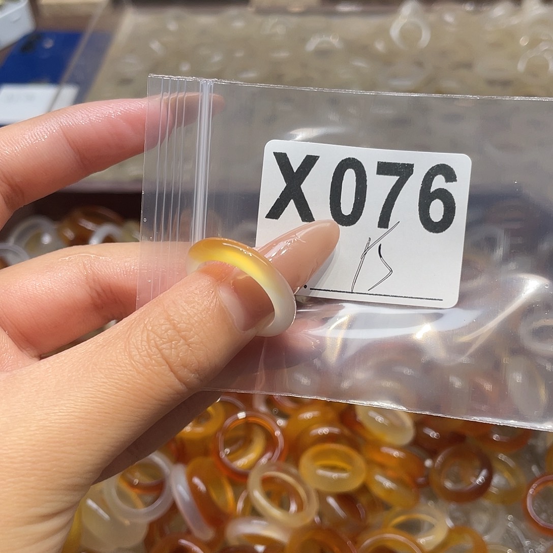 玛瑙/玉髓未镶嵌戒指076