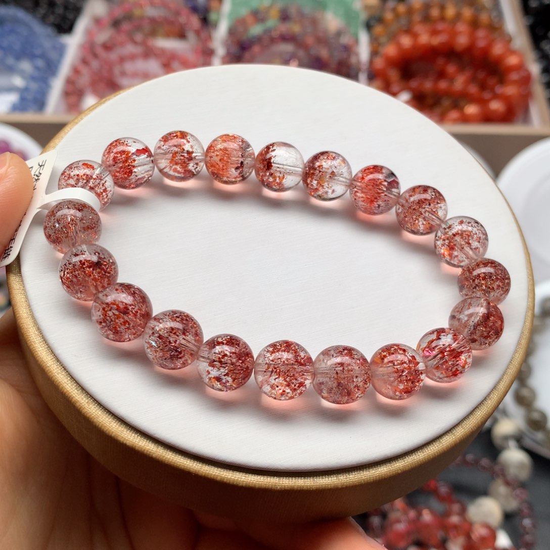 水晶手链未镶嵌金草莓C9.5