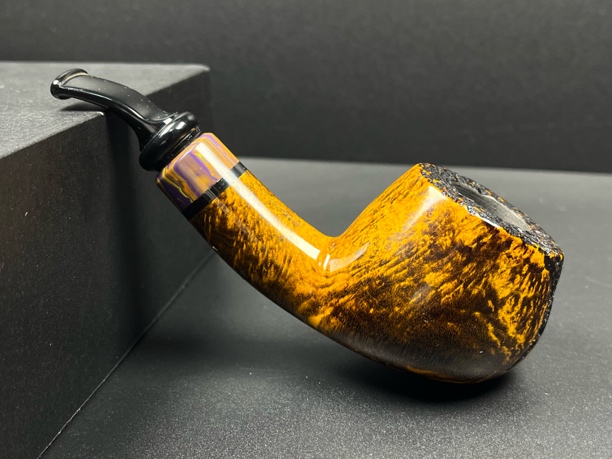 丹麦吉普森IDA3级石楠木手工烟斗（内径21.8斗深35.9长134.4）