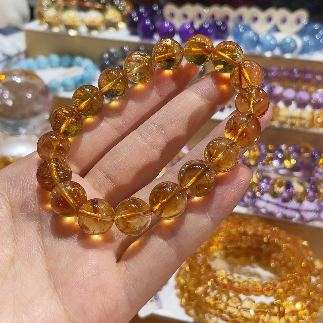 水晶手链未镶嵌黄塔晶