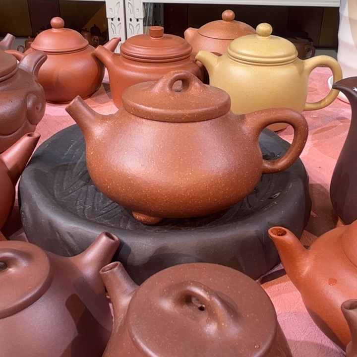 茶壶紫砂红将坡文瓢200cc