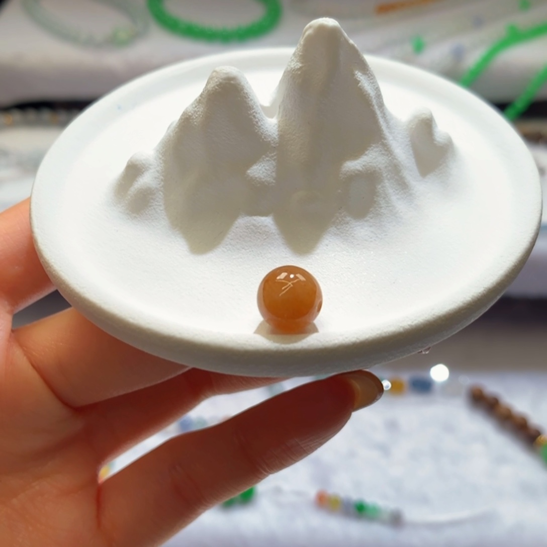 翡翠未镶嵌胸饰卡8.8 西柚