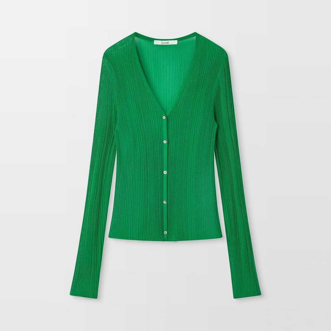 FALEMIG-萝家V领针织开衫M022DX